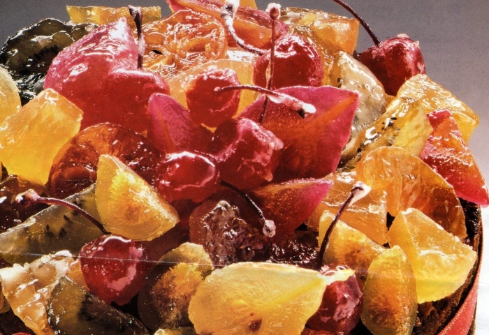 Фрукты в карамели