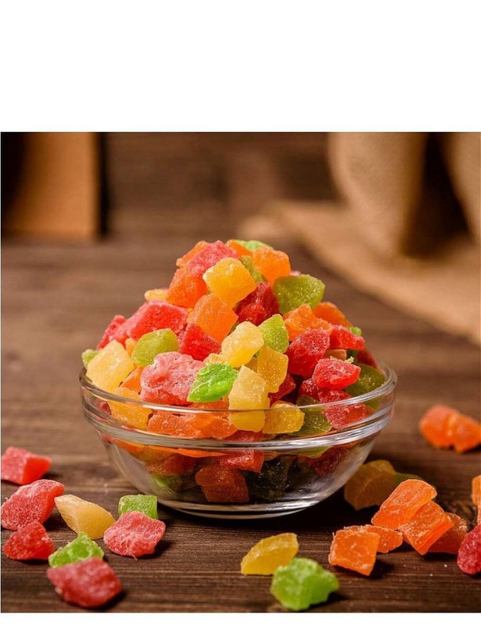 Ананас кубики цукаты