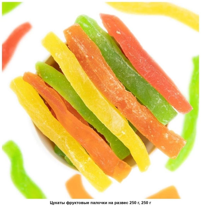 Ананас цукаты палочки