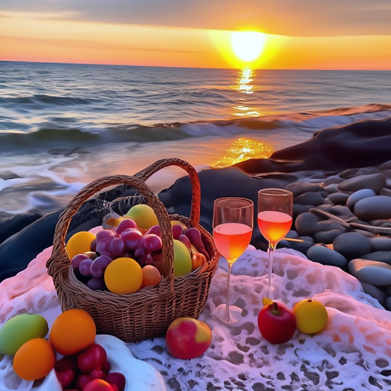 Пикник на берегу моря