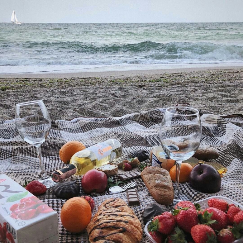 Эстетика Beach пикник