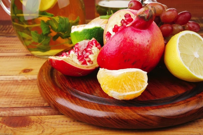 Апельсин гранат