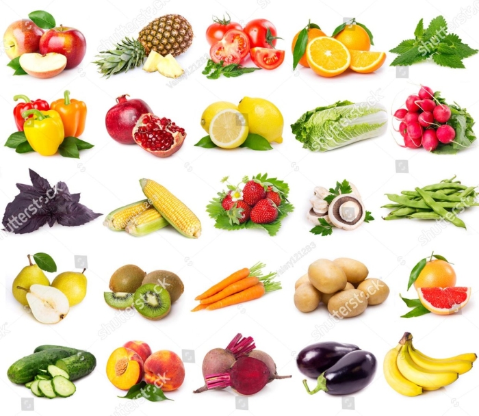 Овощей и фруктов