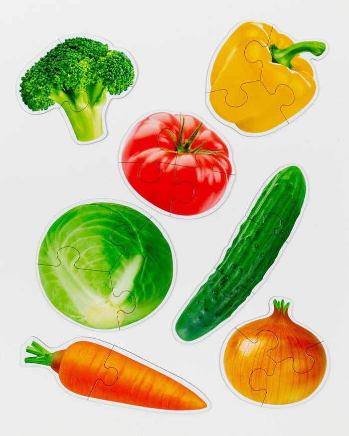 Пазлы овощи для детей