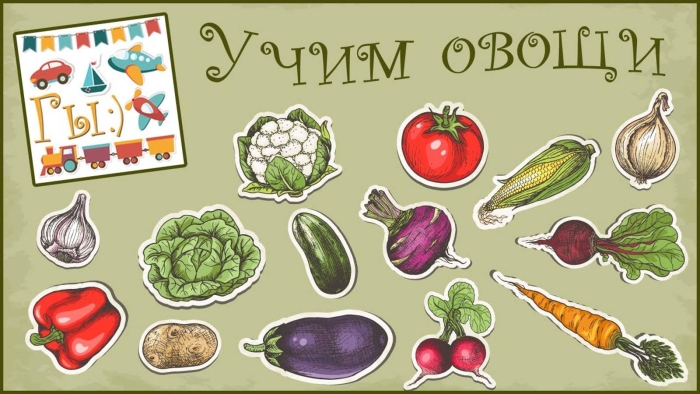 Учим овощи