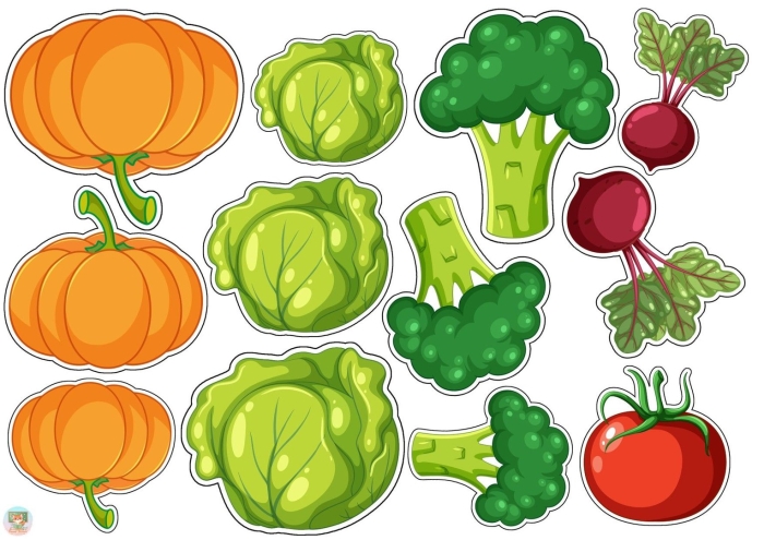Овощи для вырезания детей