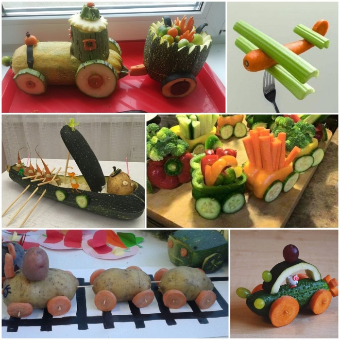 Из овощей поделки