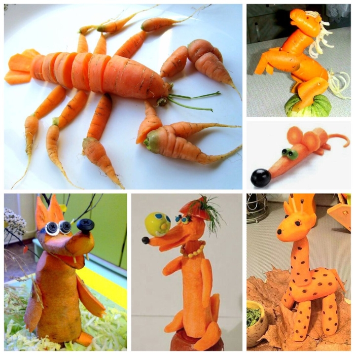 Поделка из моркови