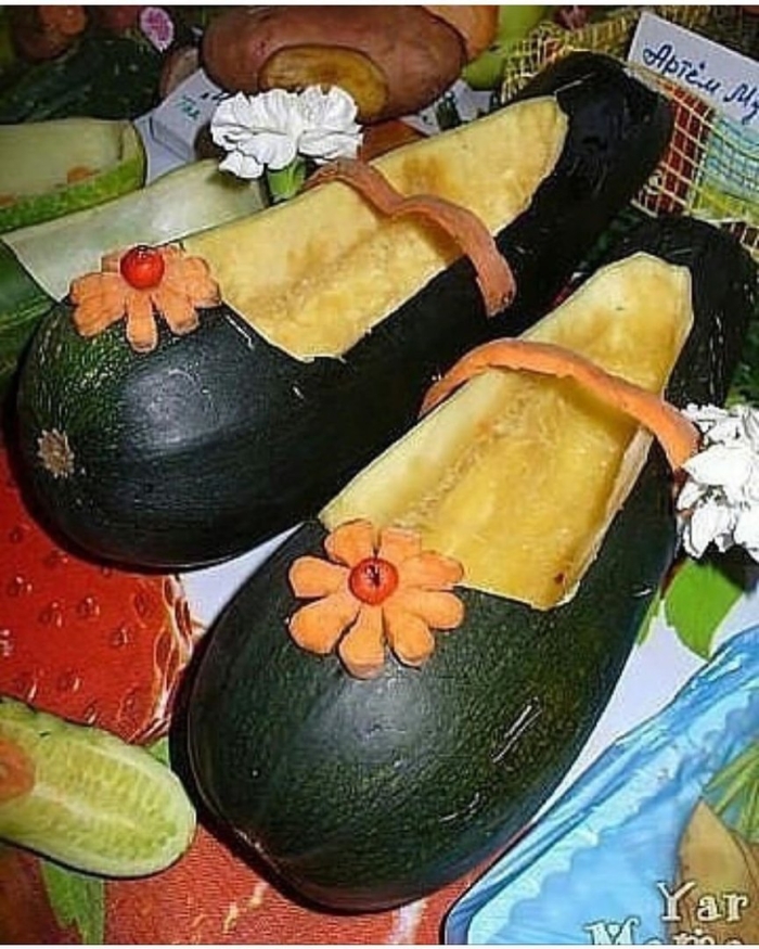 Поделки из кабачка на тему осень для детского сада