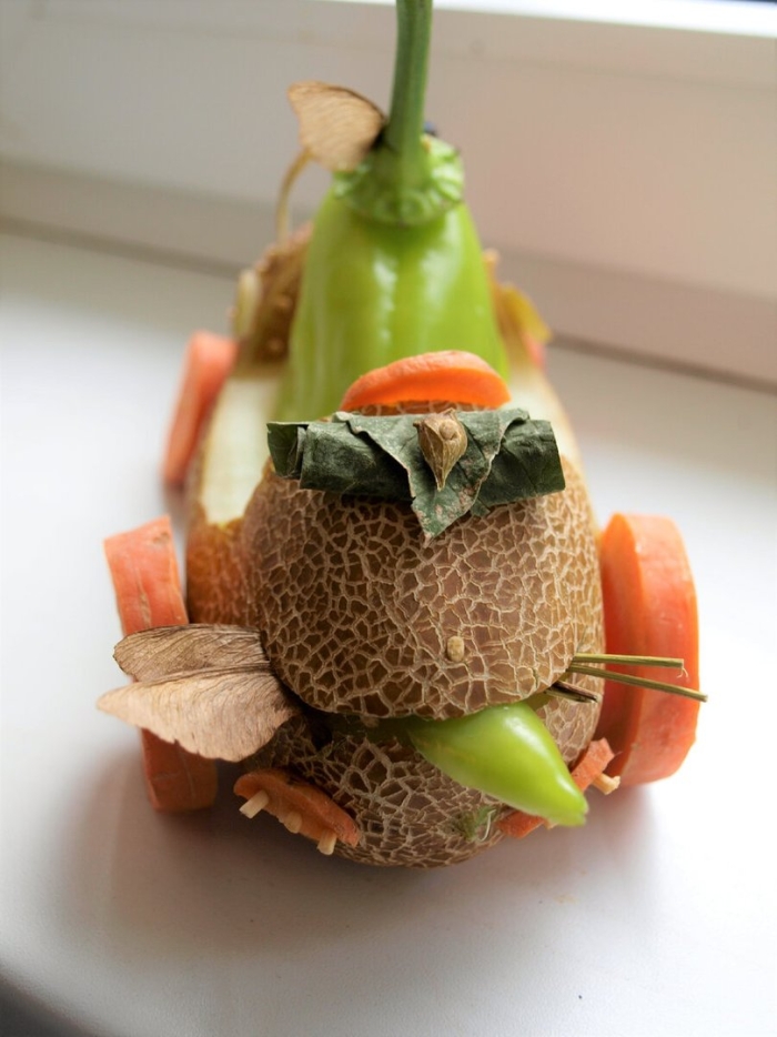 Осенние поделки из овощей и фруктов