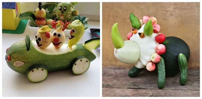 Осенние поделки из овощей