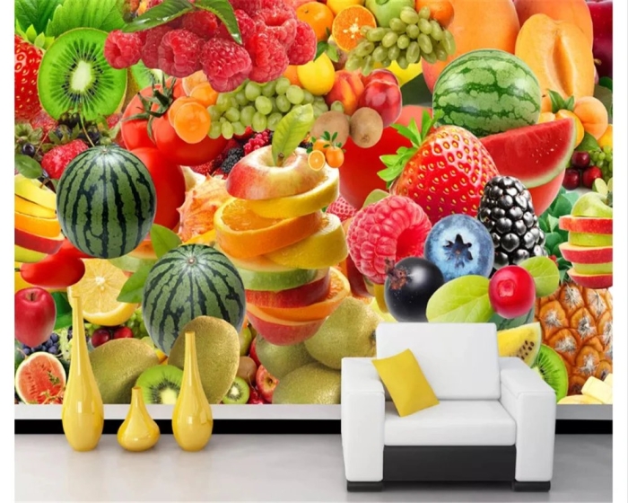 Обои на стену с фруктами