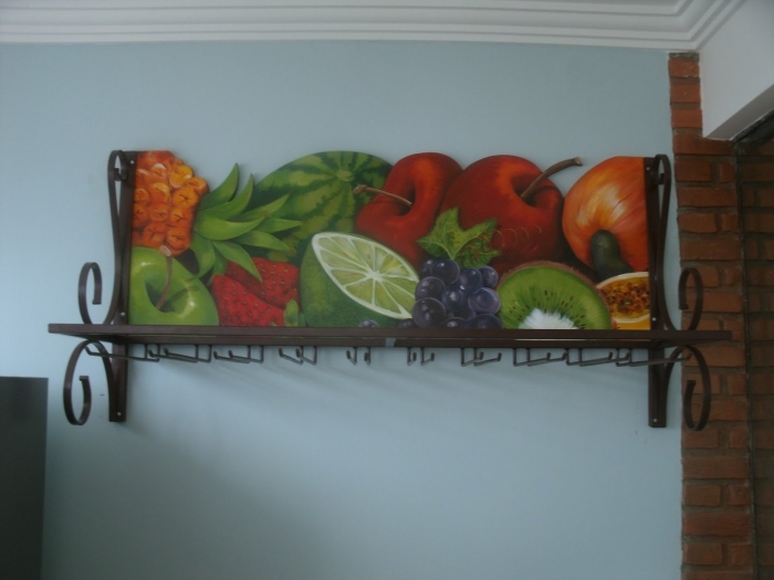 Вешалка настенная 5 крючков