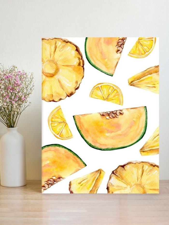 Картина на холсте фрукты