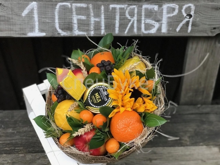 Вкусные букеты на 1 сентября
