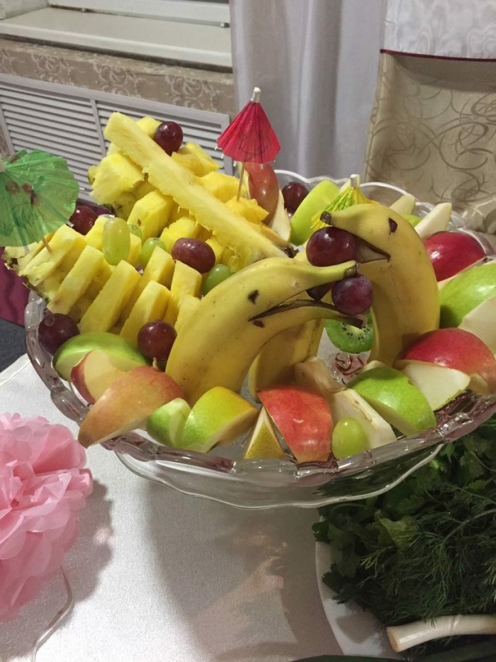 Украшение фруктов