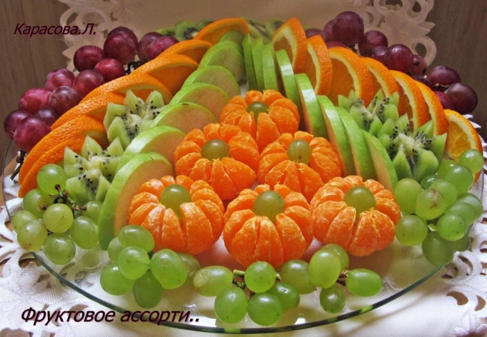 Нарезка фруктов