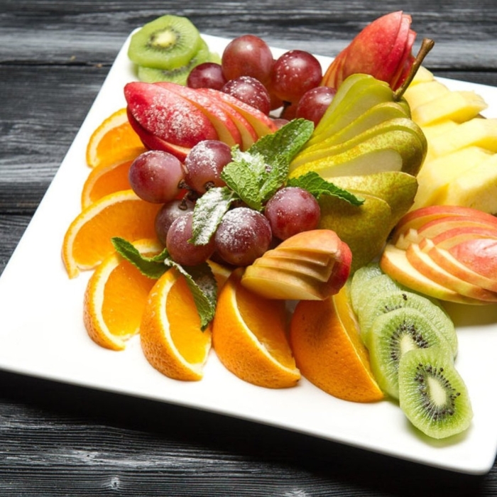 Фруктовая тарелка нарезка