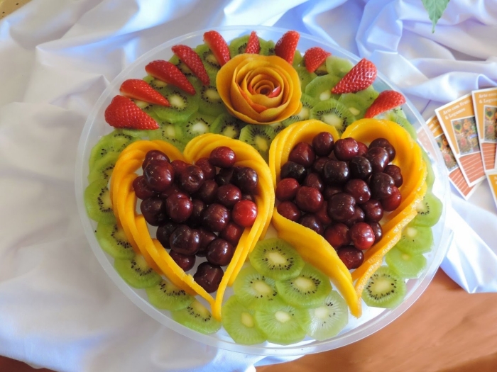 Красивое оформление фруктов