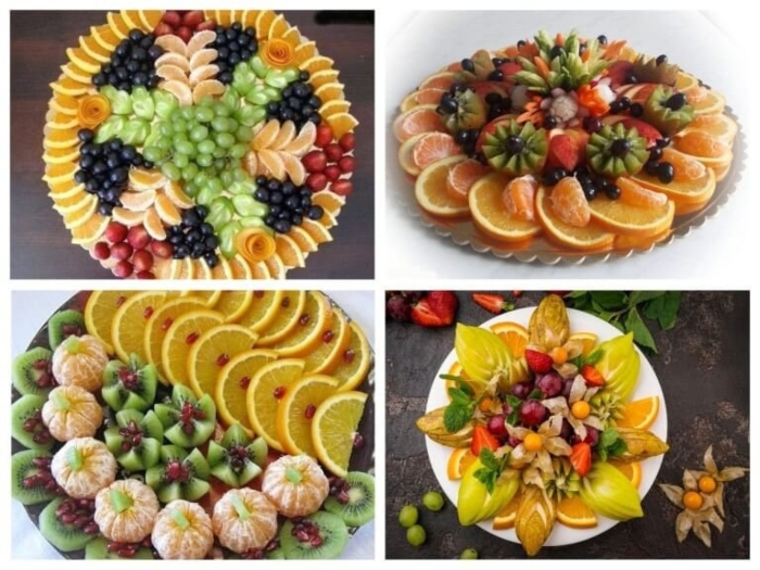 Красивая нарезка фруктов на праздничный стол в домашних условиях