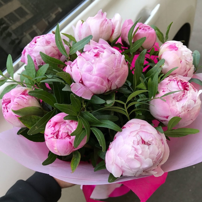 Букет пионов пионы