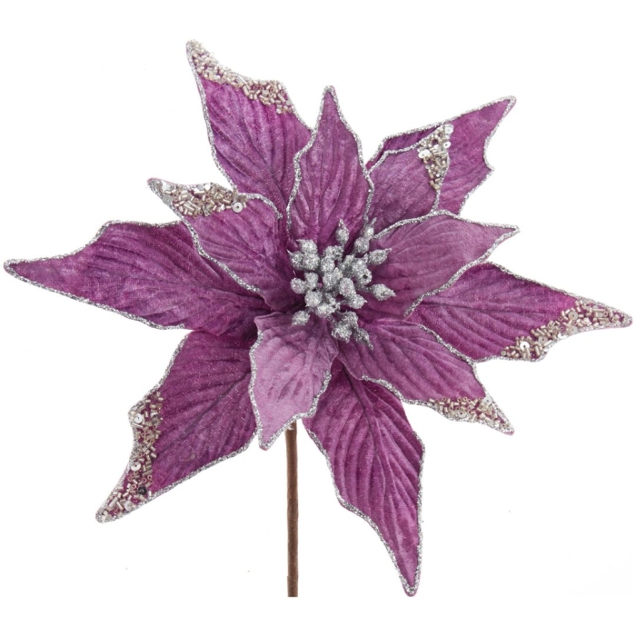 Цветок искусственный пуансетия см lefard