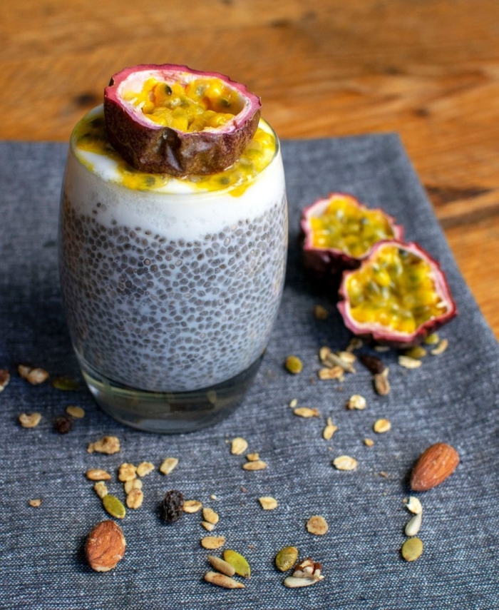 Пудинг с семенами чиа и манго