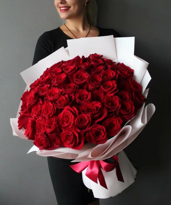 51 роза букет