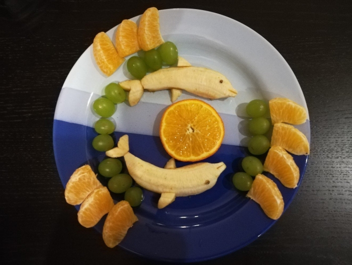 Фигурки из фруктов для детей