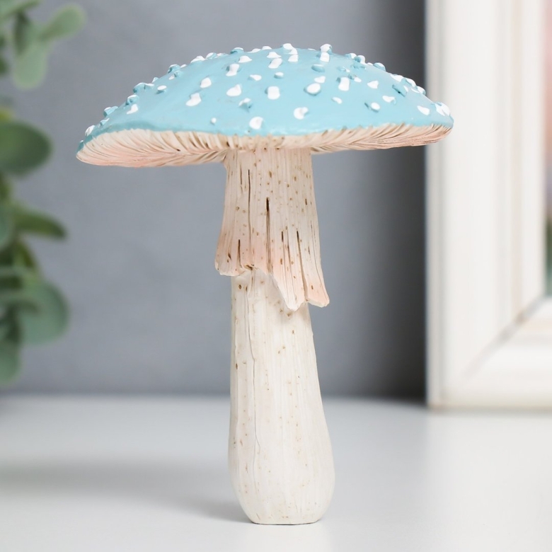 Жилетка голубая с мухоморами