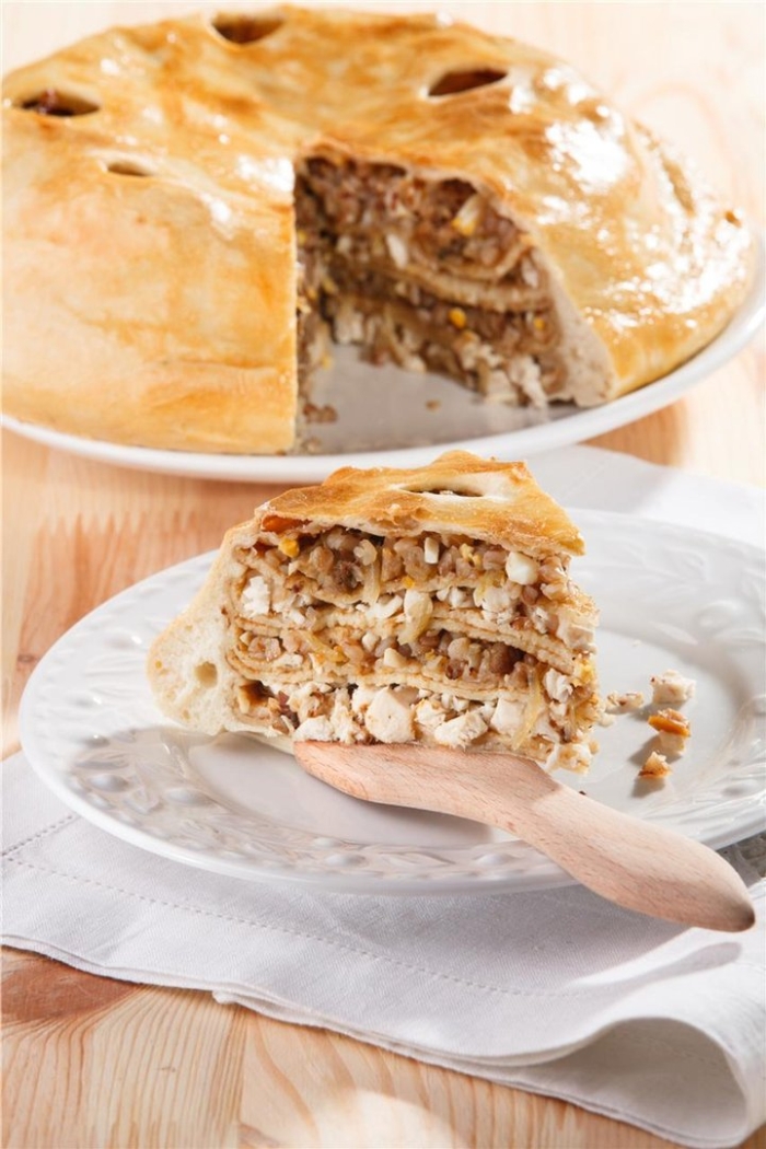 Курник с курицей и грибами