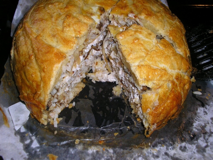 Курник свадебный пирог