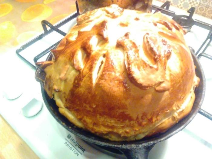 Курник из блинов