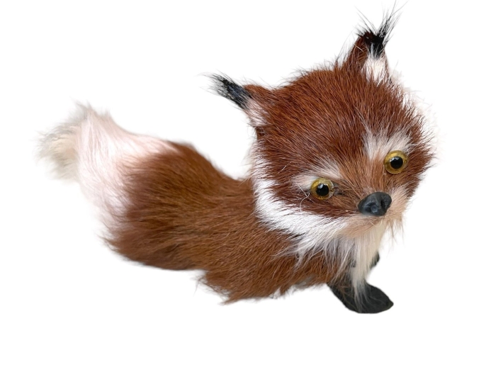 Коричневая лиса игрушка