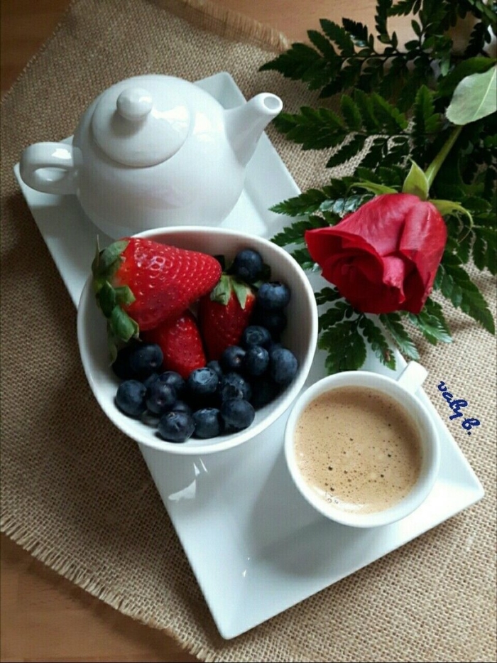 Красивый завтрак