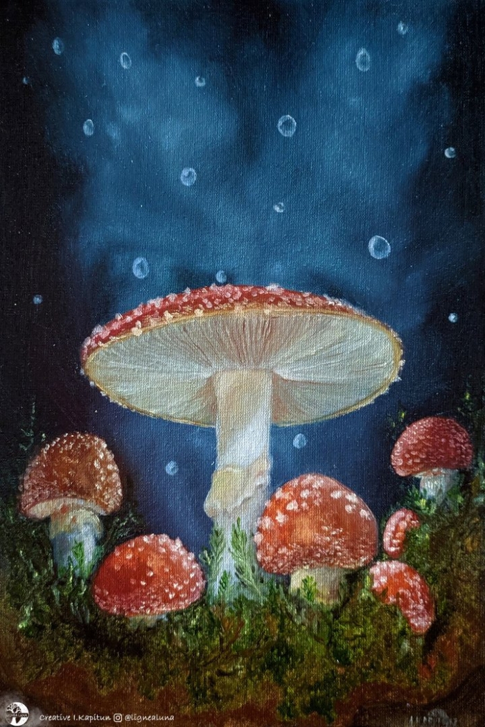 Мухомор акварель сюзан веллер