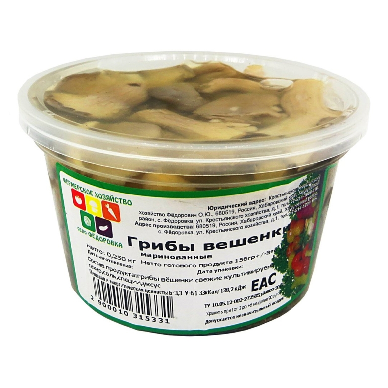 Вешенки консервированные