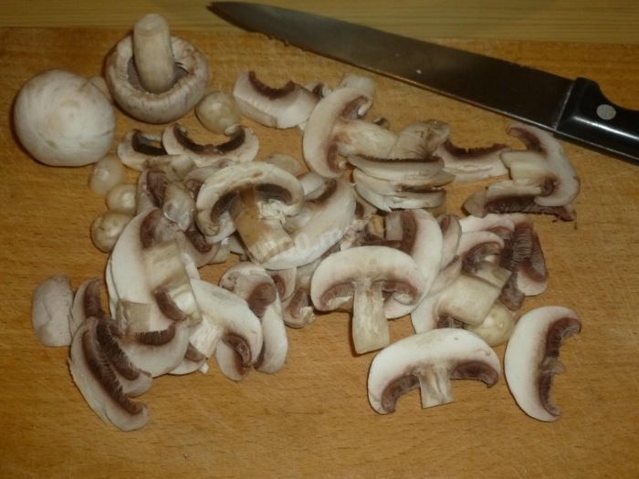 Рецепт с шампиньонами