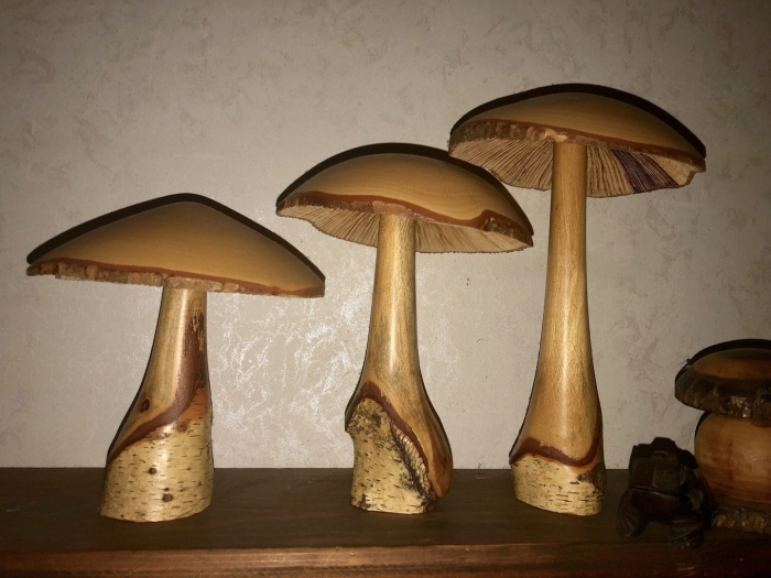 Деревянные грибы