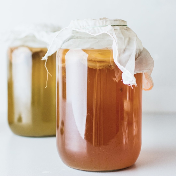 Homemade kombucha