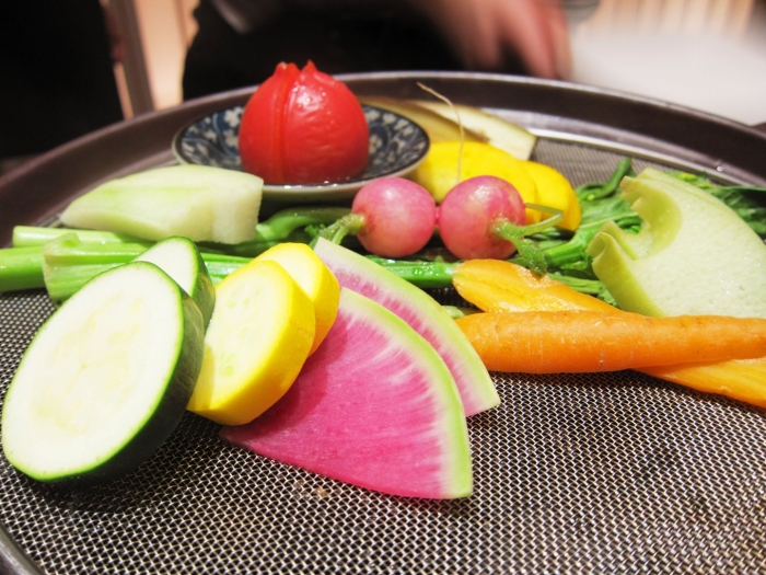 Овощи на тарелке