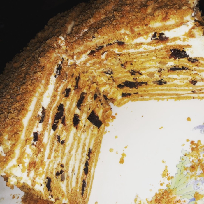 Медовик со сметанным кремом