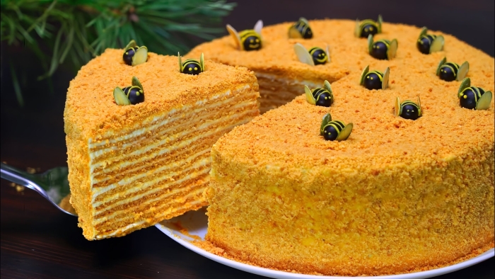 Медовик рыжик коржи