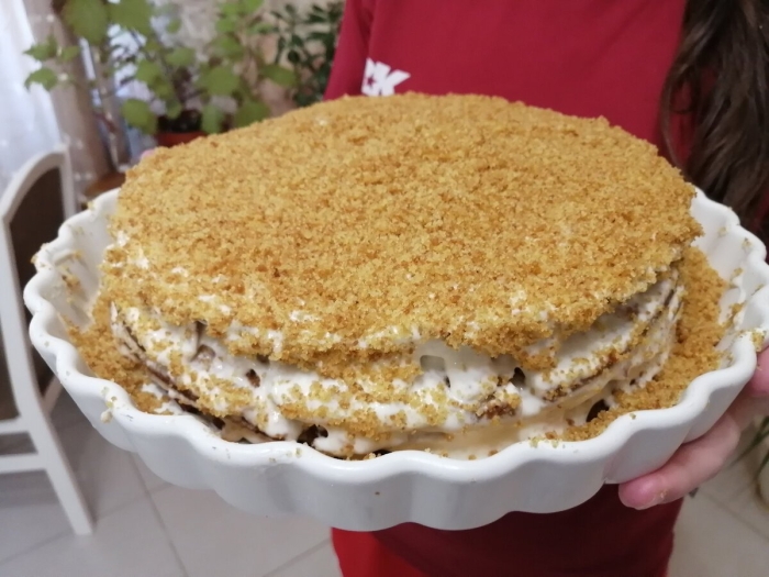 Торт из крошки