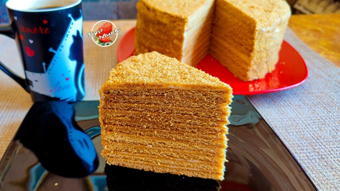 Медовик с заварным кремом