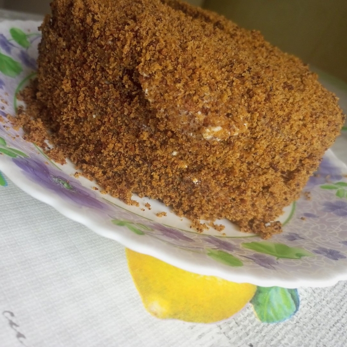 Торт медовик классический со сгущенкой вареной