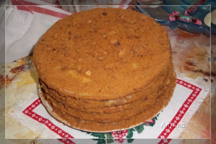 Медовик с заварным кремом