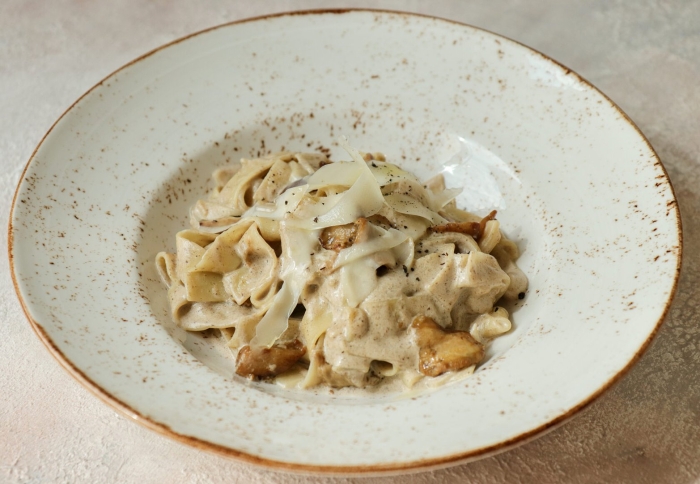 Тальятелле с белыми грибами