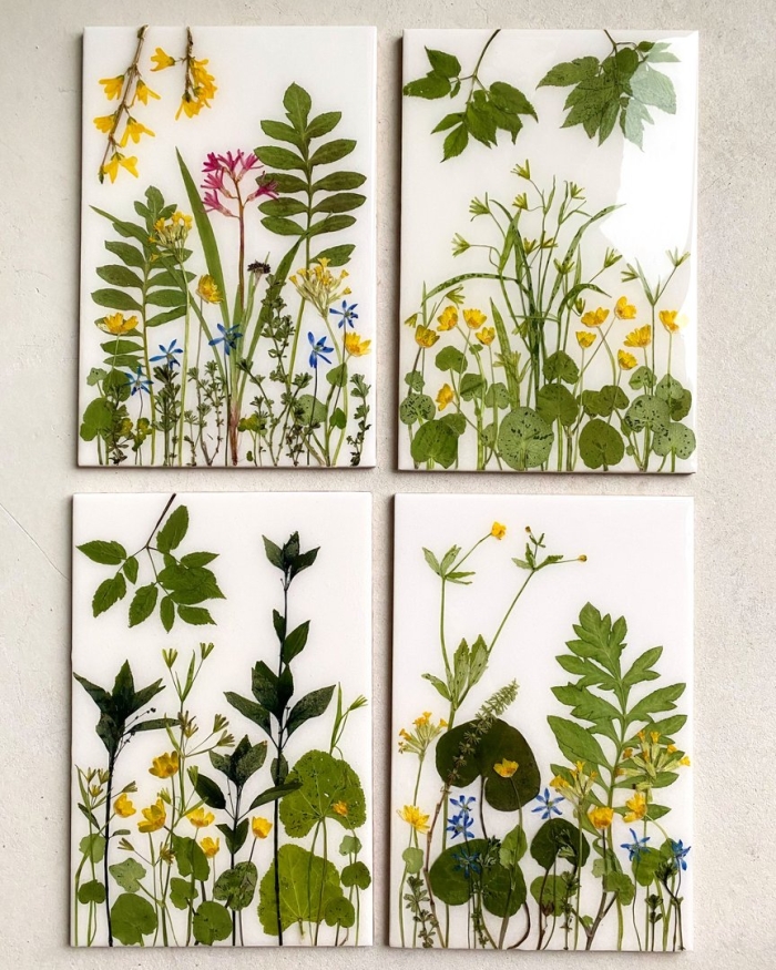 Панно из гербария