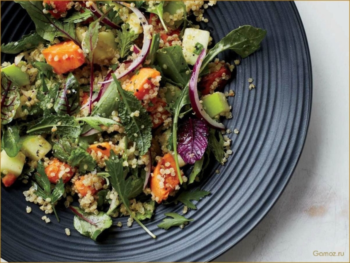 Киноа с авокадо